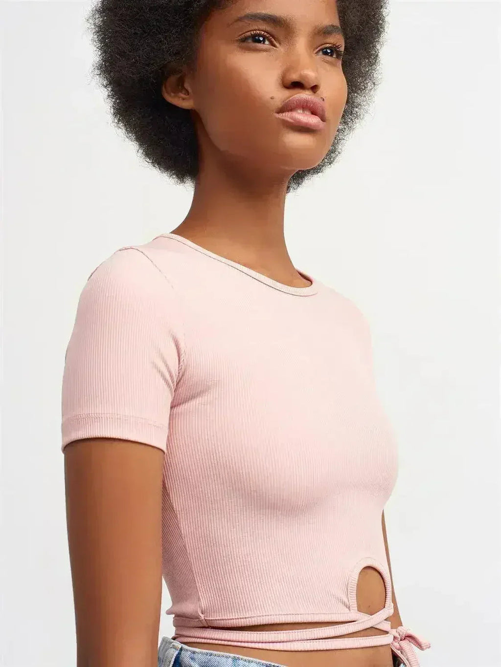 Lace Up Crop Top