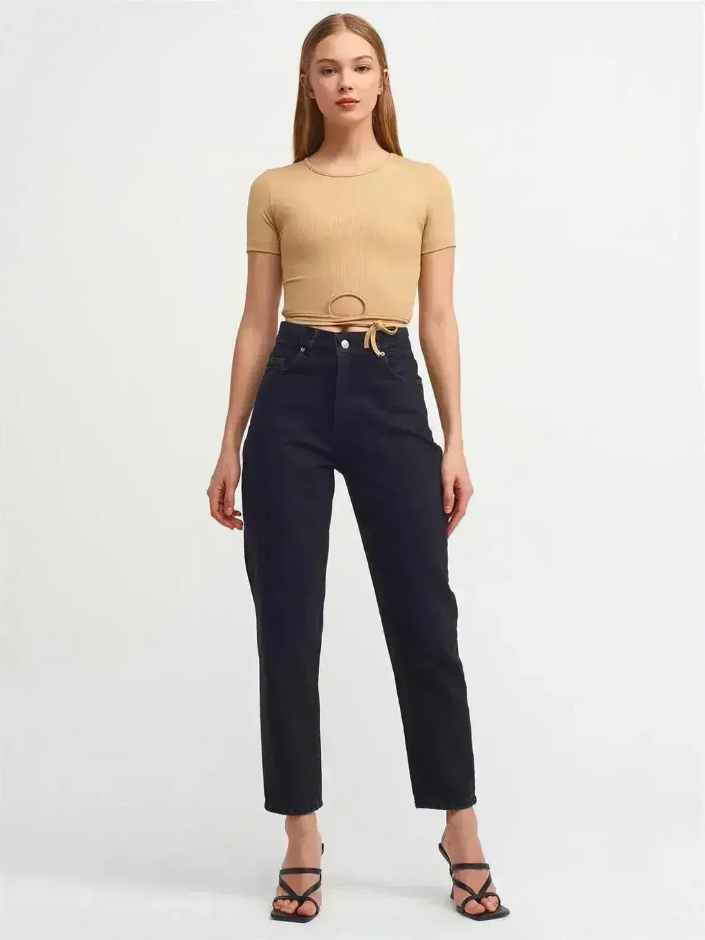 Lace Up Crop Top