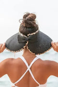 Leopard Foldable Bow Visor – Packable Sun Protection with Fierce Style