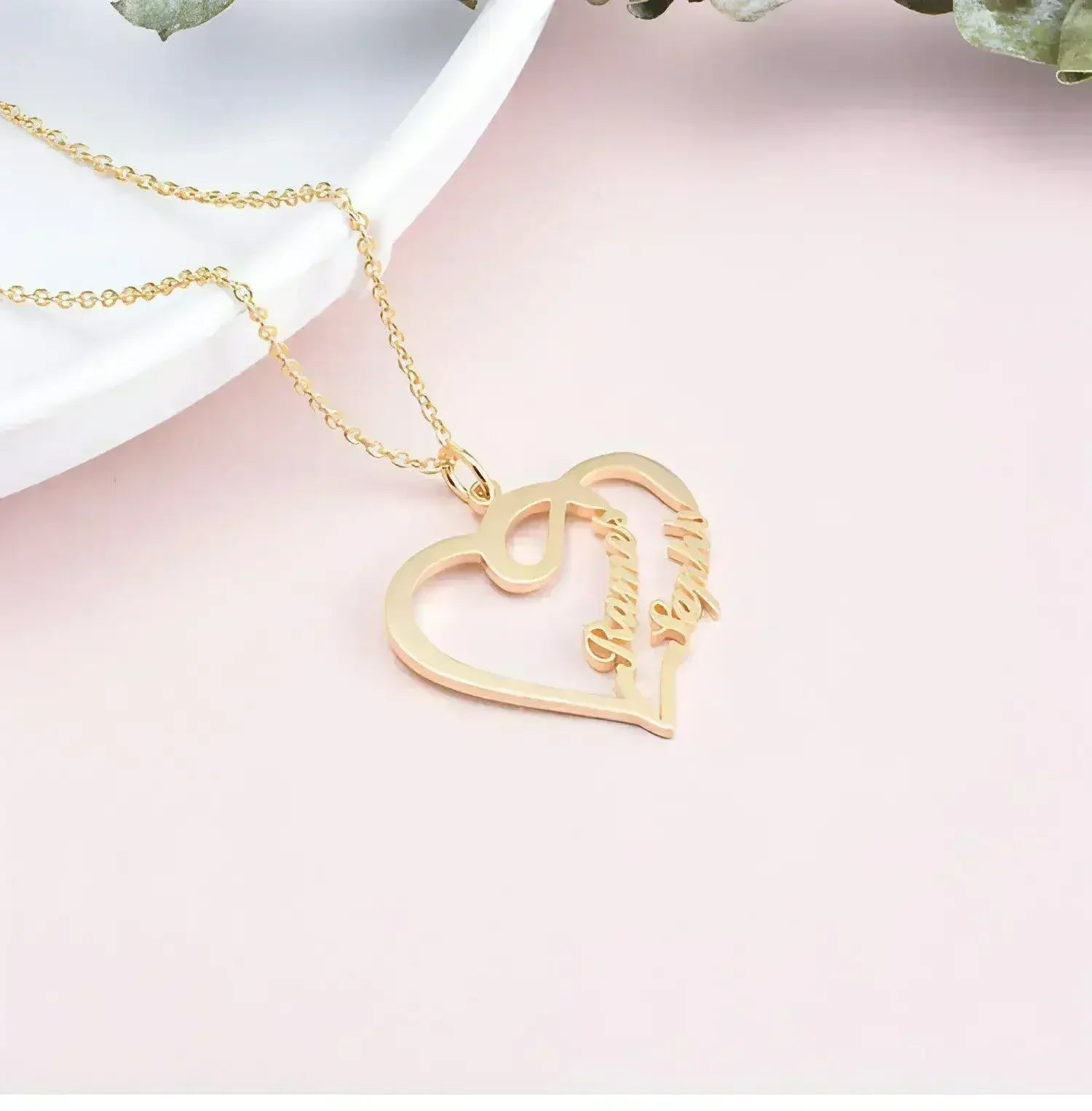 💖 Eternal Heart Necklace – 925 Silver Personalized Love Keepsake