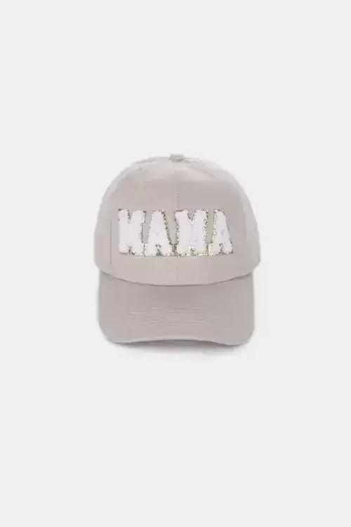 MAMA Chenille Patch Baseball Cap - Washed Cotton City Hat | Femstylo