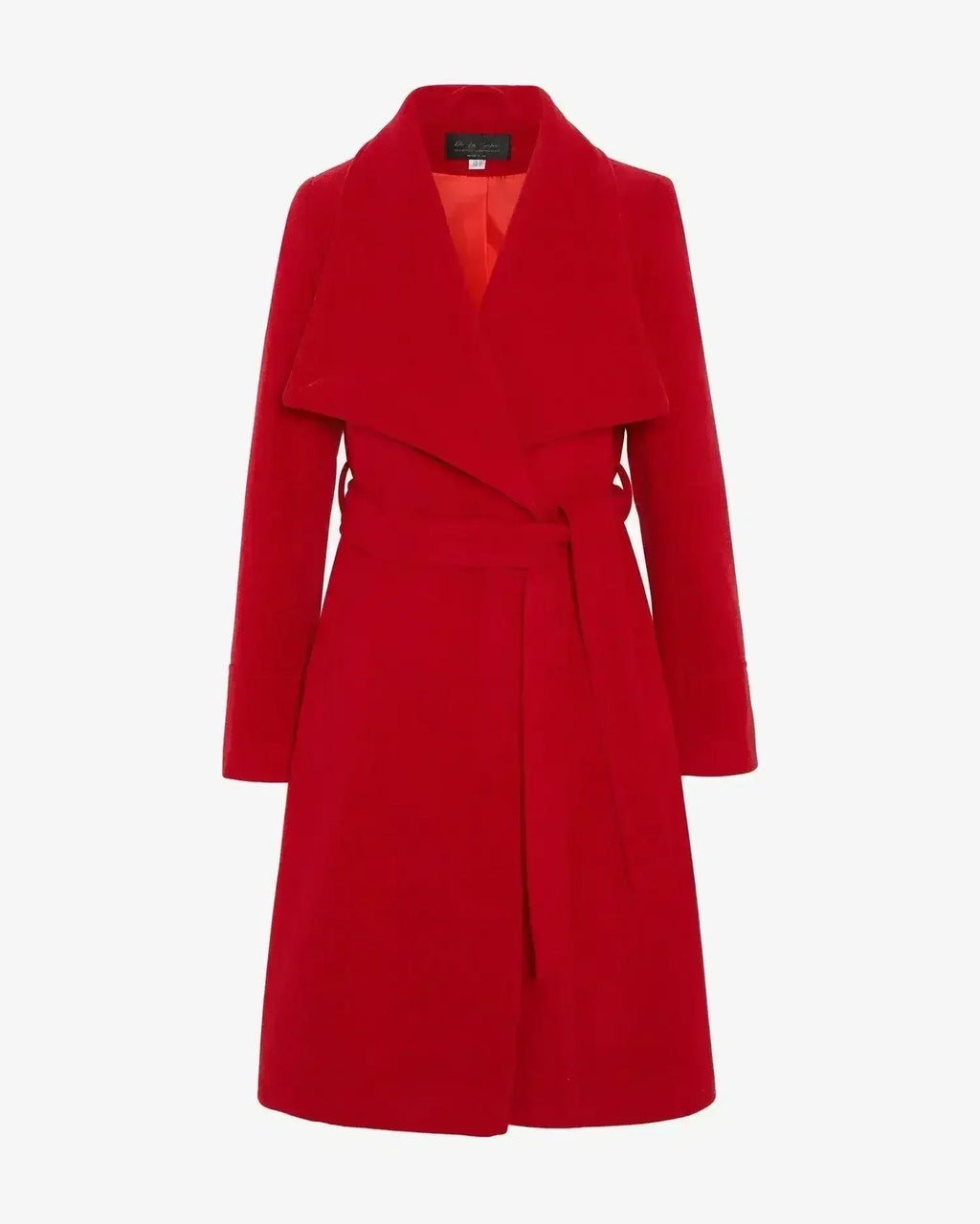 Waterfall Lapel Double Breasted Duster Coat