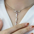 Mother's Day MOM Foot Personalized Necklace