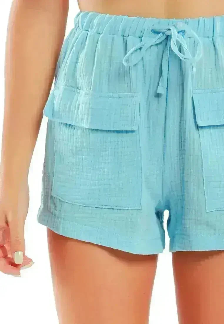 Drawstring Summer Shorts | Lightweight Beach Loungewear -  Femstylo
