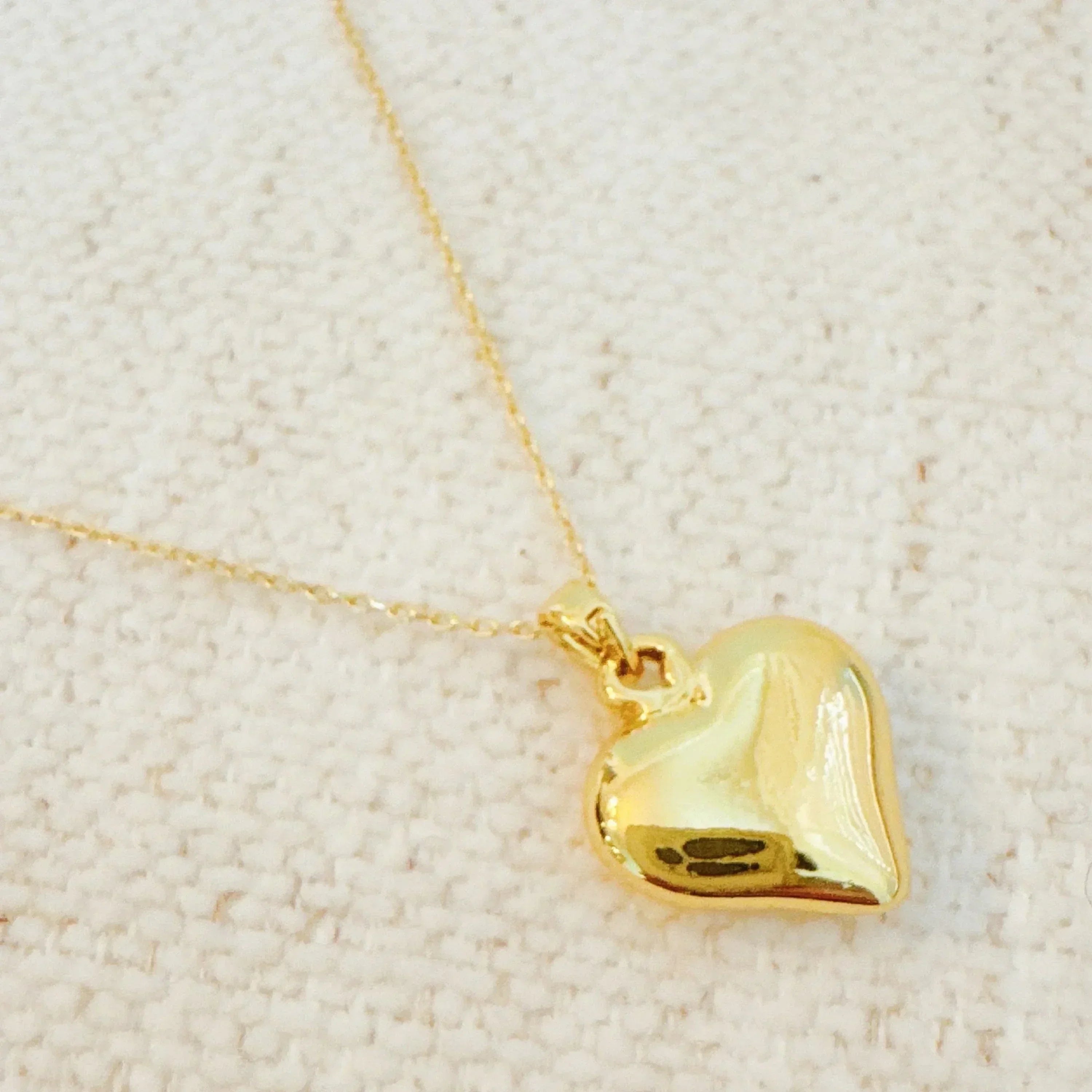 My Puffy Heart Long Chain Necklace