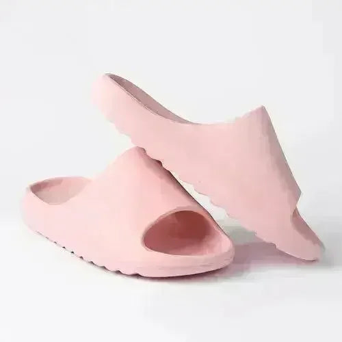 Cloud Pillow Slippers – Pink Platform Slides for Women | Non-Slip & Comfy
