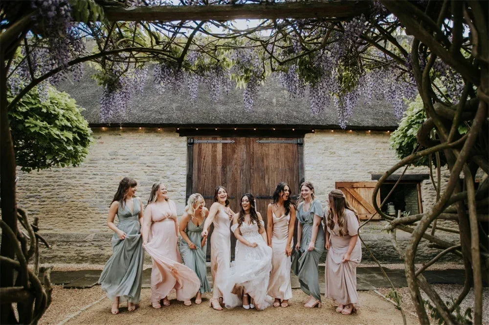 Maternity Mermaid Wedding Dress | Silk Satin Gown -femstylo