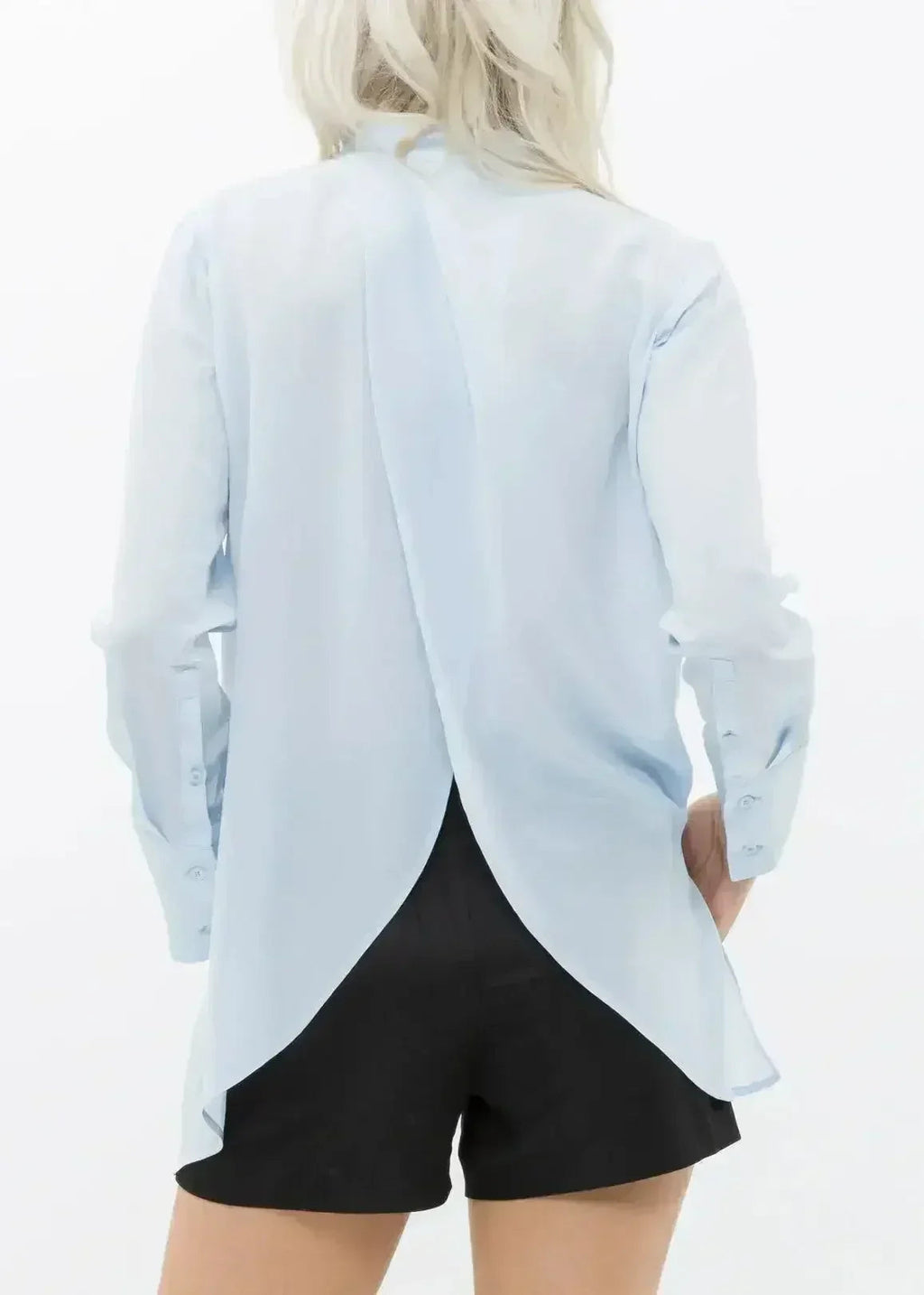 Women's Sheer Placket Hi Low Stylish Blouse | Femstylo