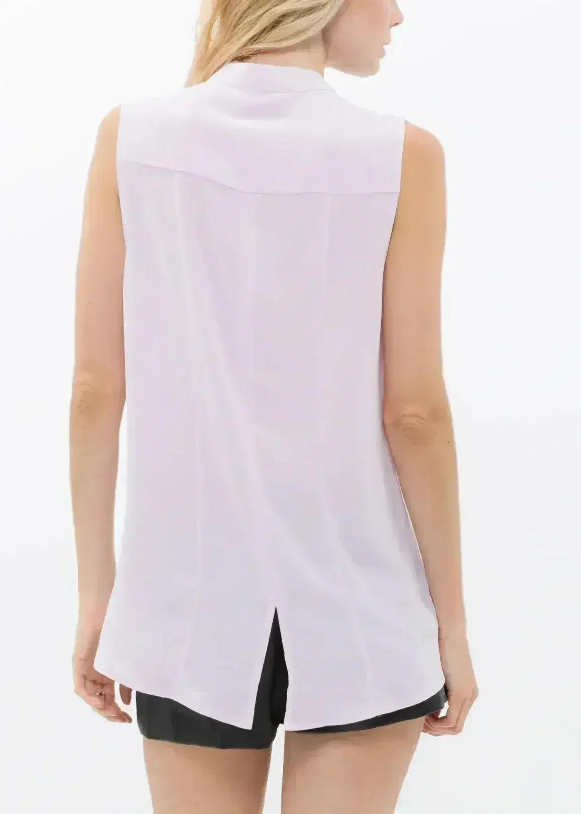 Women's Stand Collar Sleeveless Blouse | Femstylo