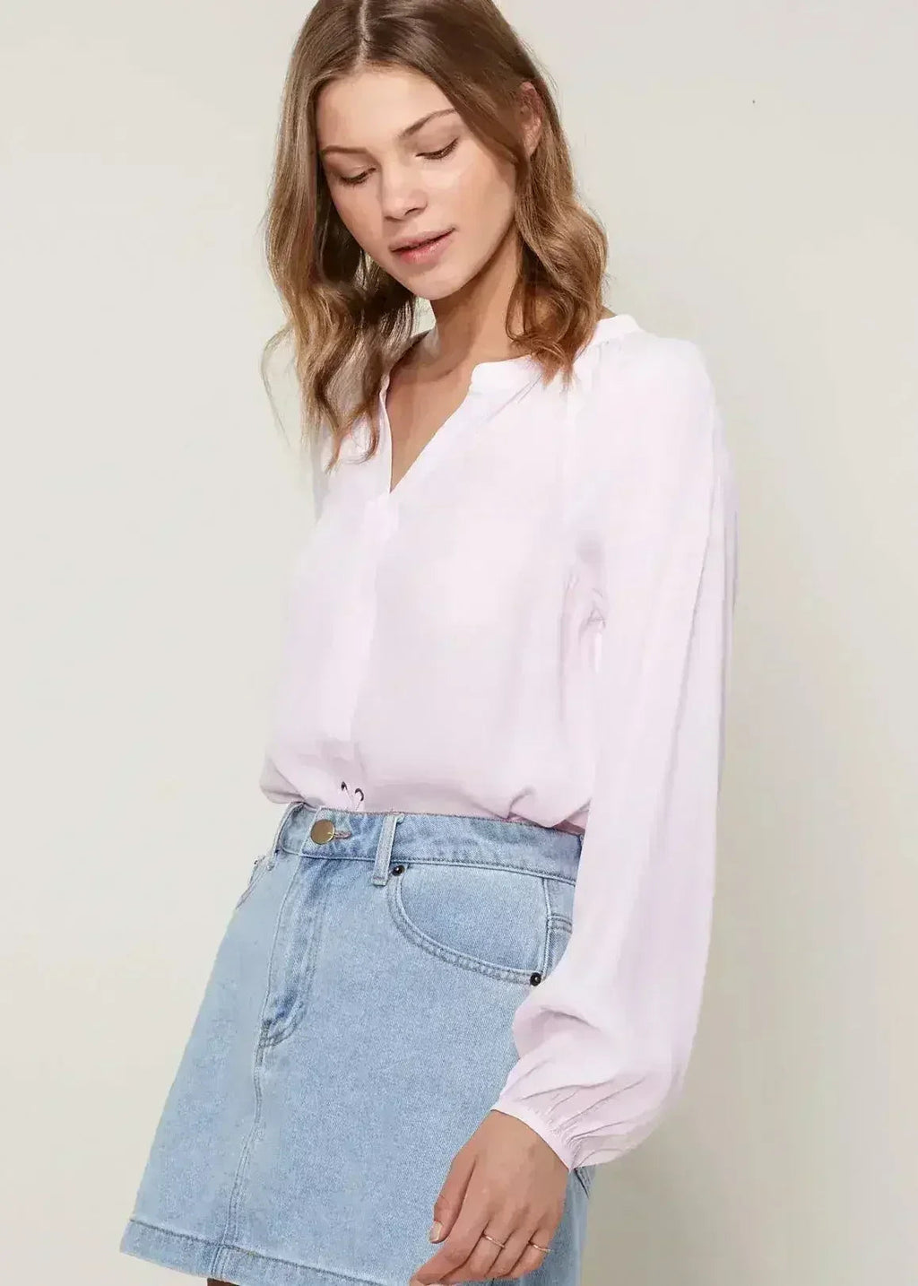Women's Lace Up Blouse Office Style | Femstylo