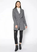 Women's Notch Collar Longline Jacket In Paprika