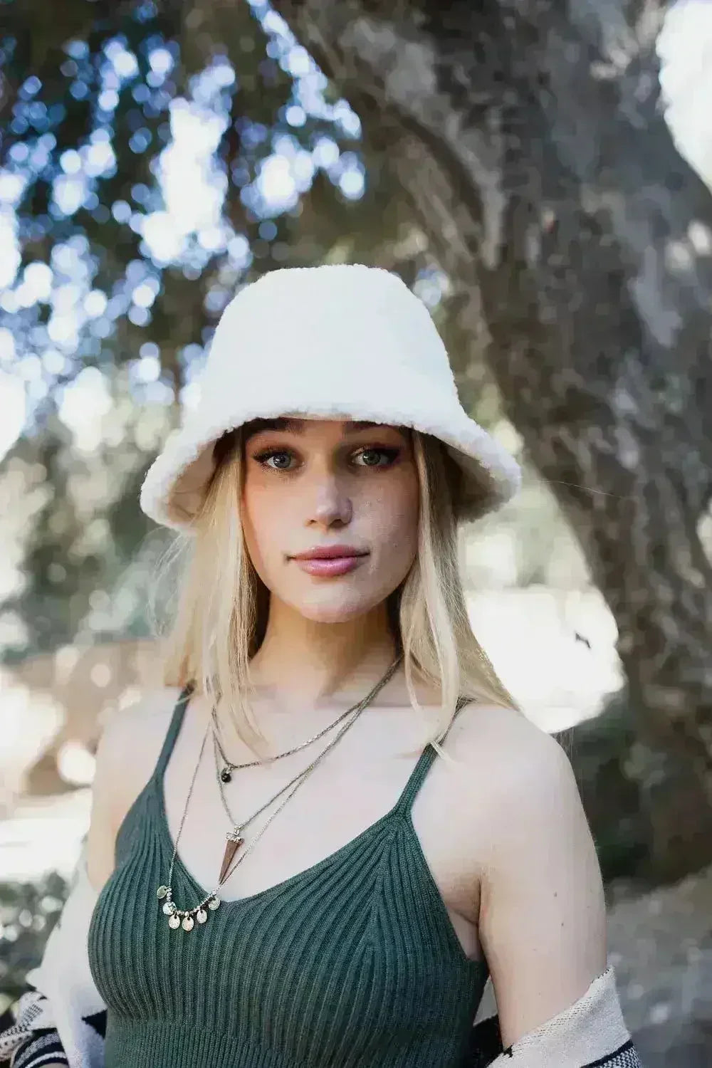 Reversible Teddy Suede Bucket Hat - Winter Cozy - Two-Way Stretch Fit