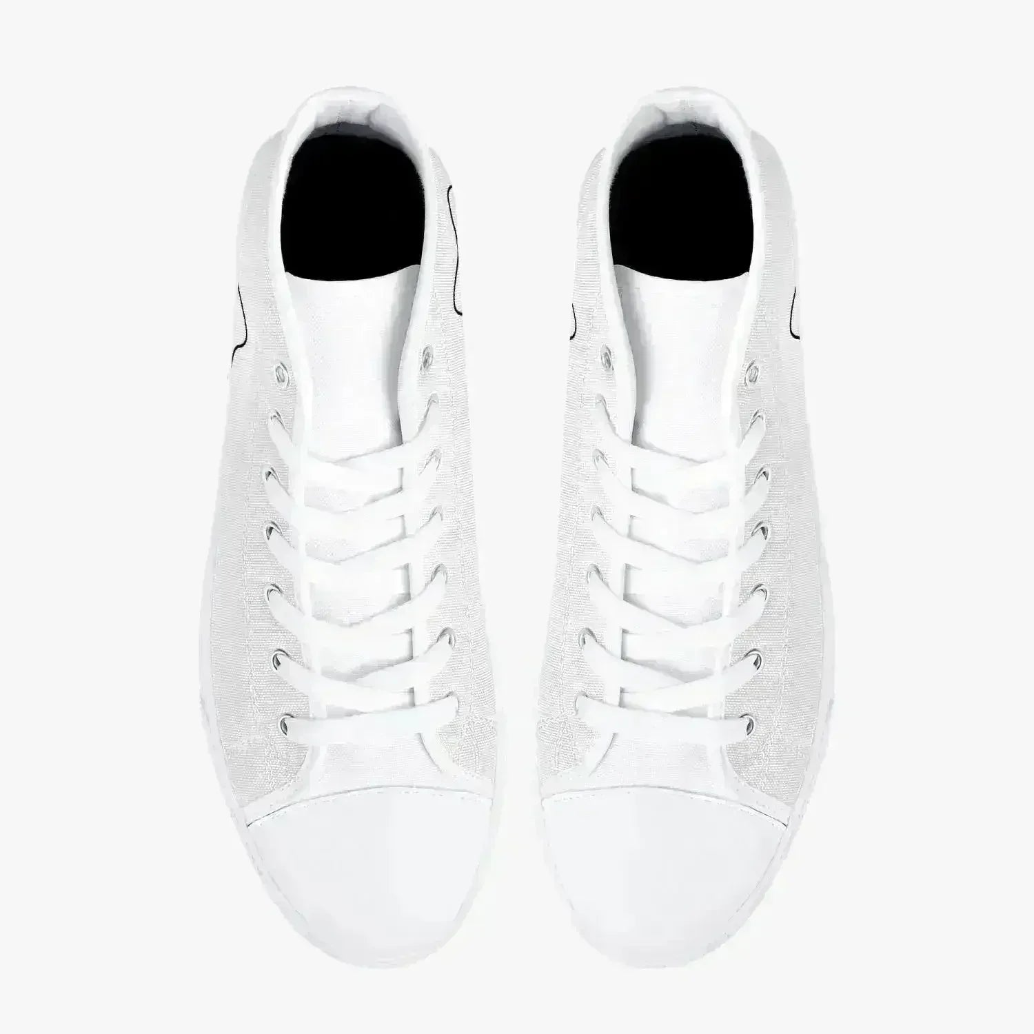 Jacki Easlick Lux Egg Classic High-Top Canvas Sneakers - White/Black