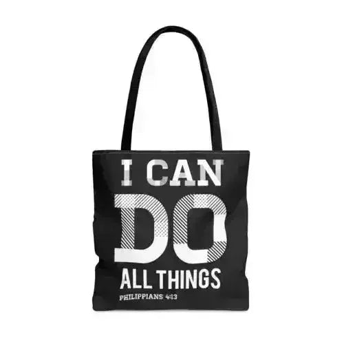 Large Tote Bag i can do All Things Philippians 4:13