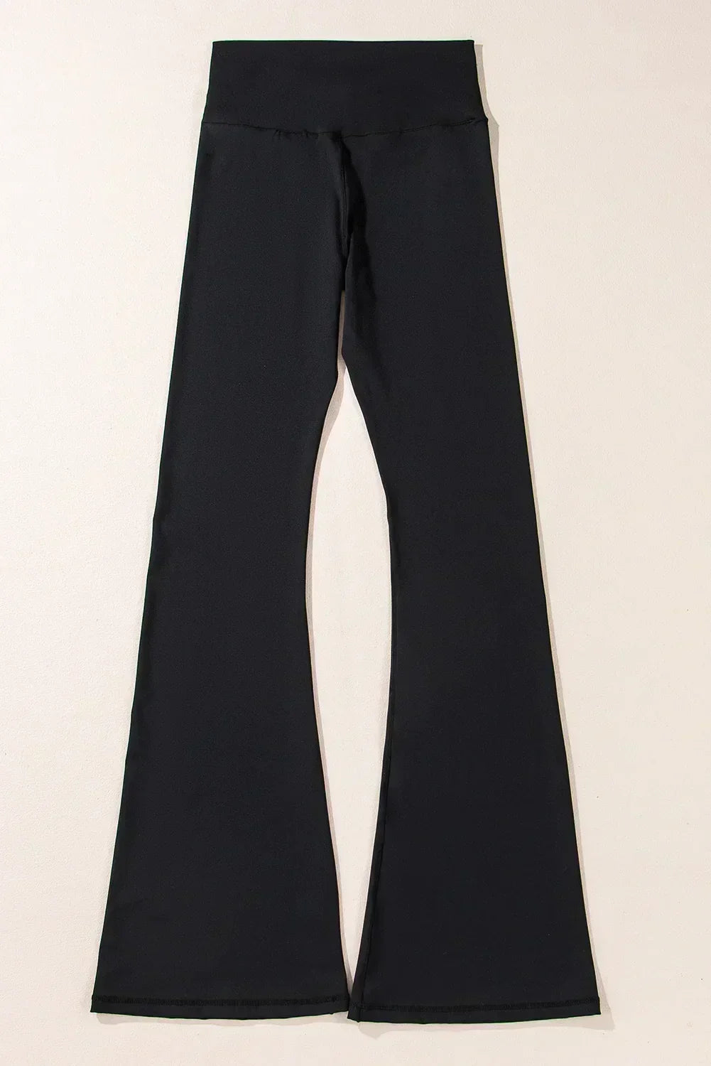Dark Grey V Shape High Waist Flared Leggings Femstylo