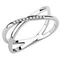 DA158 - High polished (no plating) Stainless Steel Ring with AAA Grade