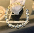 Rutilated Citrine & Quartz Bracelet – Chakra Healing Birthstone Jewelry
