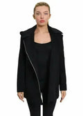 De La Creme Wool Blend Hooded Coat - Italian Fabric | Femstylo