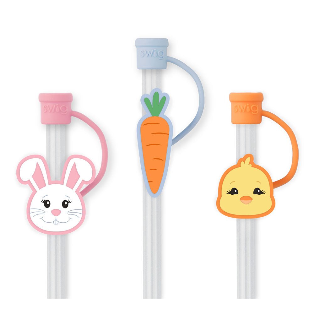 Swig Easter Bunny Straw topper Set