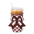 Swig GAMEDAY GINGHAM Maroon Medium Iced Cup Coolie