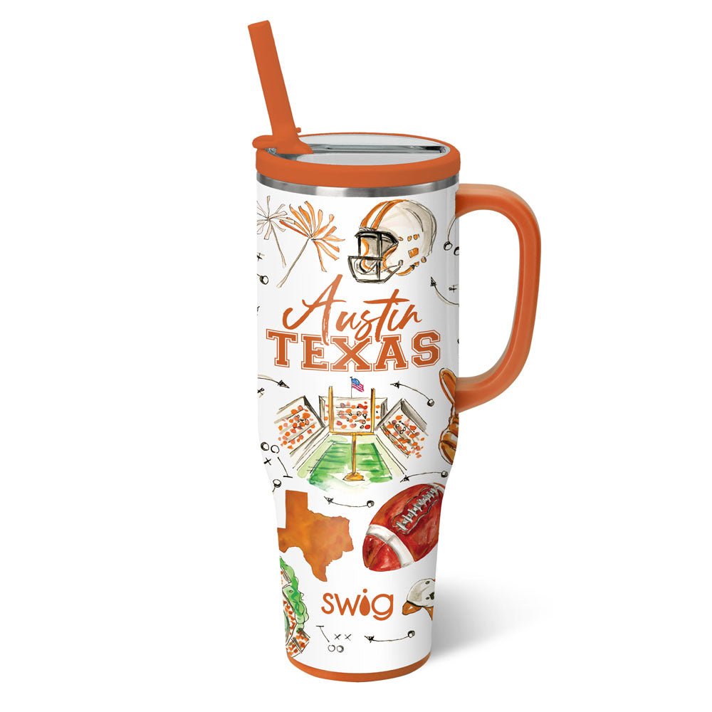 Swig Tailgates in Austin Mega Mug 40oz