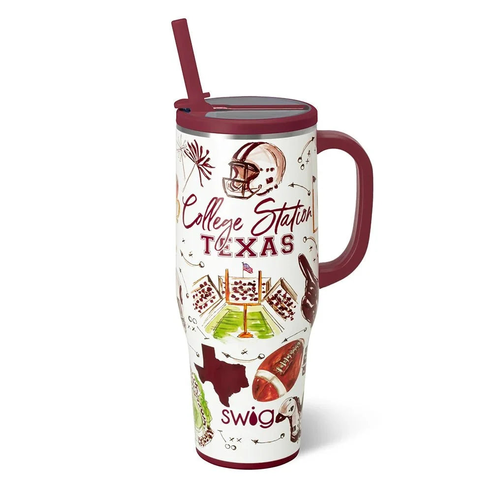 Swig TAILGATES IN COLLEGE STATION Mega Mug 40oz