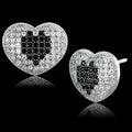 Sterling Silver Black CZ Earrings – TS483 – Femstylo
