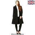 Wool Blend Double Breasted Coat (1201)