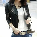 Cropped Vegan Leather Jacket – Black Slim Fit | XS-M